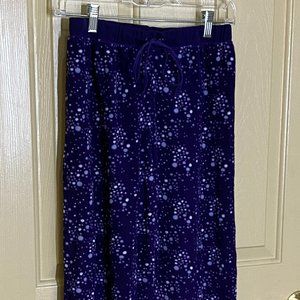 Drift Away medium purple fleece sleep pants